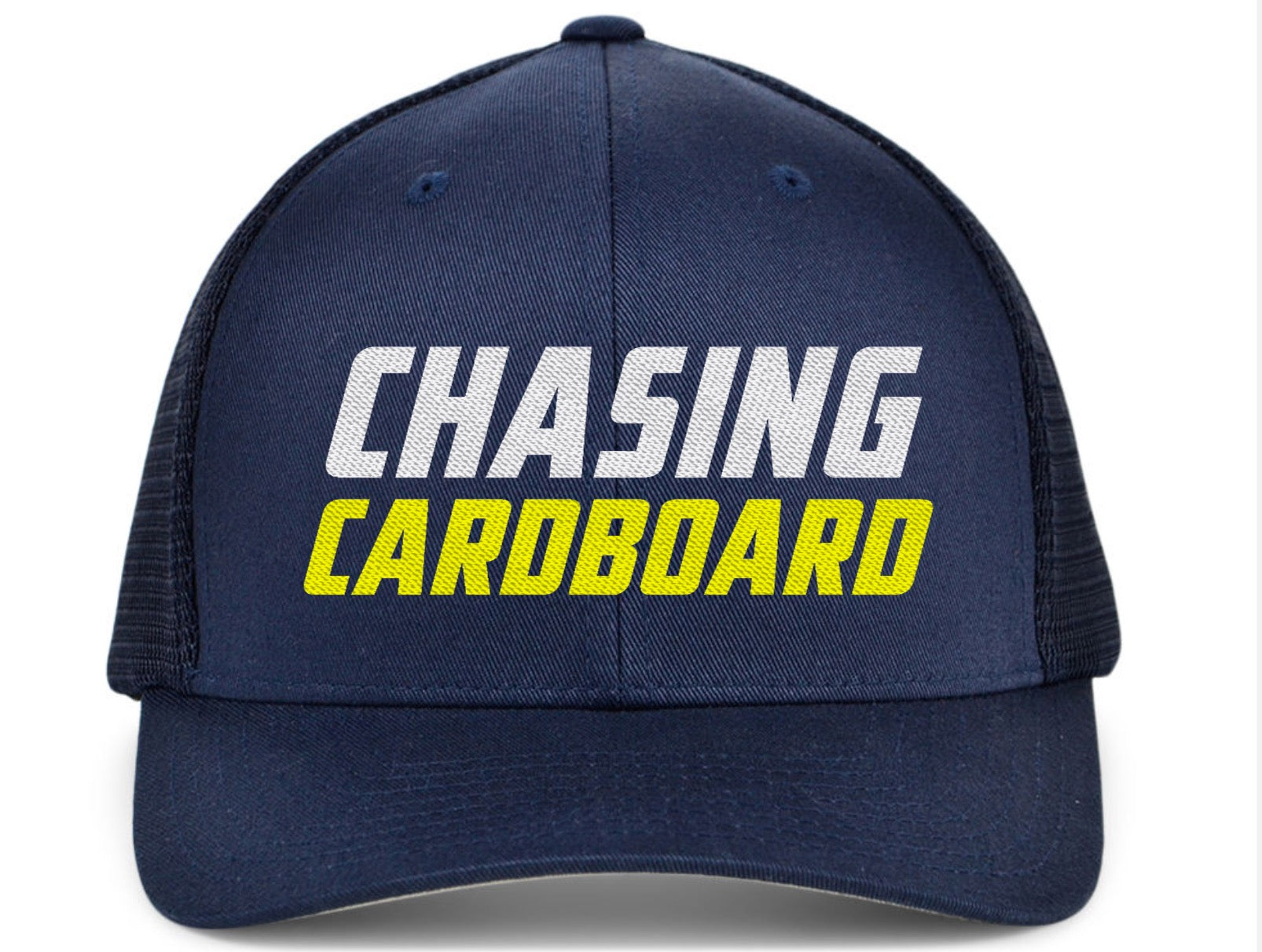 "CHASING CARDBOARD" Raised | Navy Blue | 2025 Hat